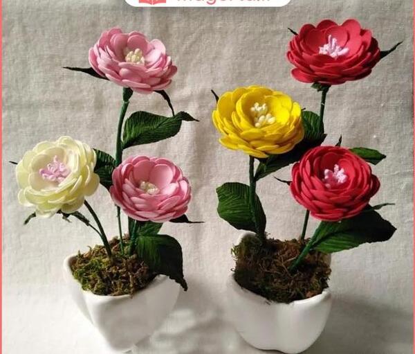 عکس گل گلدان مصنوعی