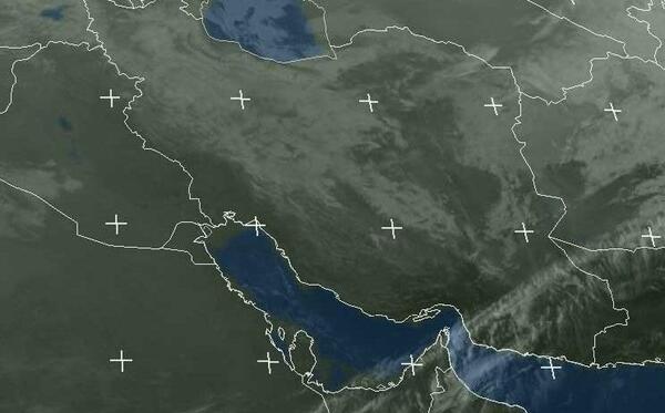 عکس ماهواره ای از آسمان ایران