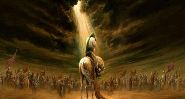 عکس امام حسین تنها در کربلا