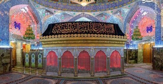 عکس از گنبد امام علی