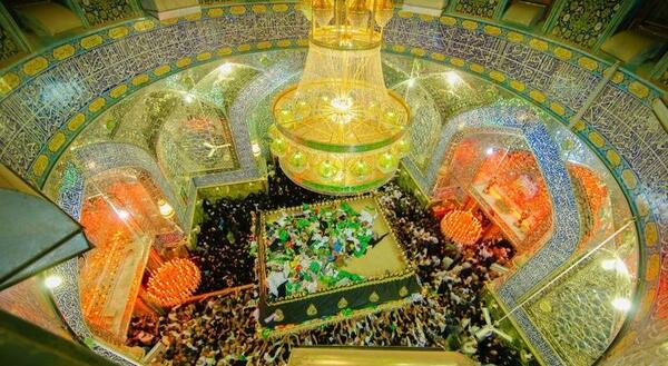 عکس از گنبد امام علی