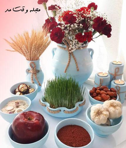 عکس چیدمان سفره هفت سین ساده