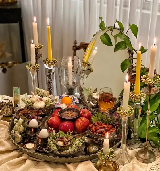 عکس چیدمان سفره هفت سین ساده