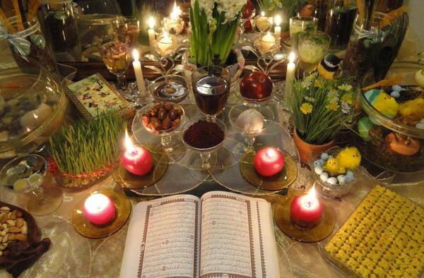 عکس چیدمان سفره هفت سین ساده