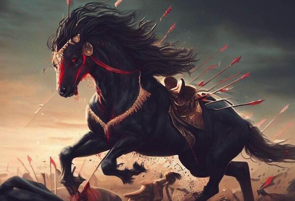 عکس اسب امام حسین و حضرت زینب