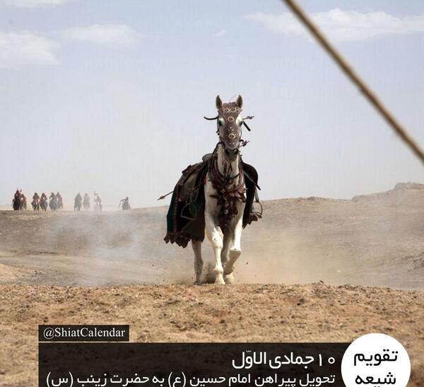 عکس اسب امام حسین و حضرت زینب