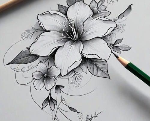 عکس گل برای نقاشی ساده