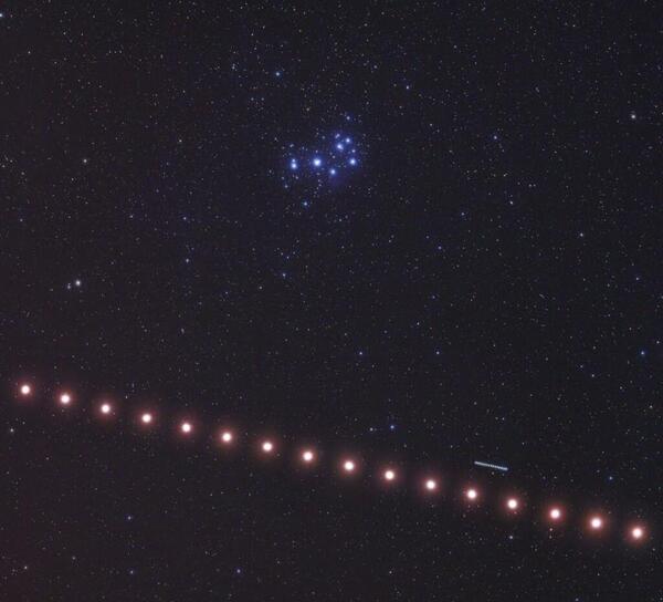 عکس مریخ در آسمان تهران