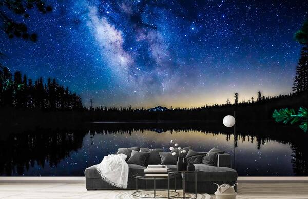 عکس آسمان شب واقعی پر ستاره