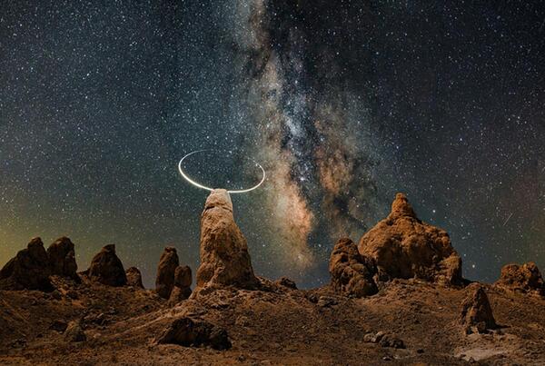 عکس آسمان شب واقعی پر ستاره