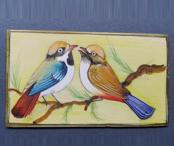 عکس گل و بلبل نقاشی