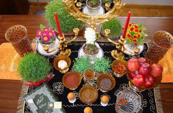 عکس سفره ی هفت سین در خانه