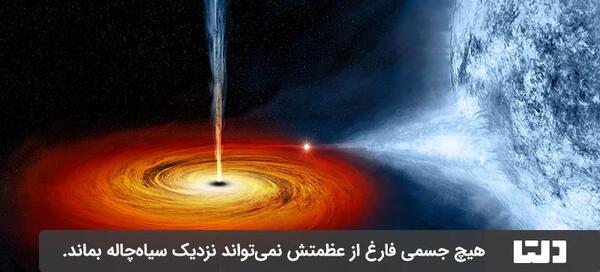 عکس داخل سیاه چاله فضایی