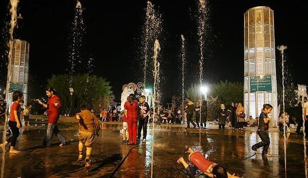 عکس آب و آتش تهران