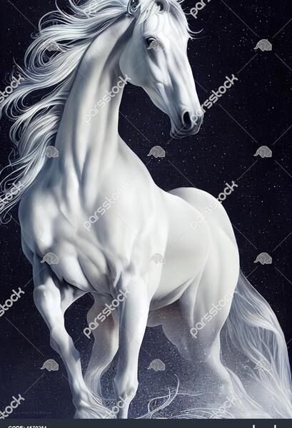 عکس اسب برای طراحی سیاه قلم