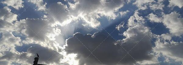عکس از اسمان و ابر