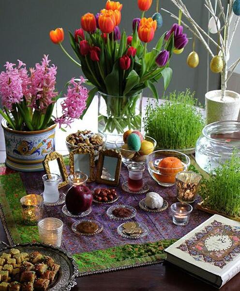 عکس سفره هفت سین ساده برای مدرسه