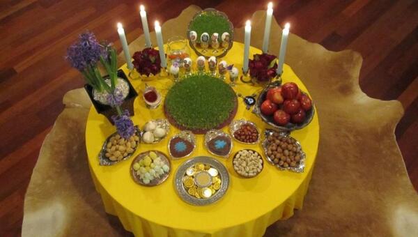 عکس سفره هفت سین ساده برای مدرسه