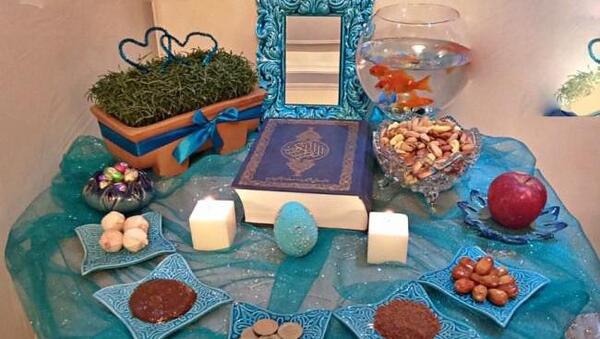 عکس سفره هفت سین ساده برای مدرسه