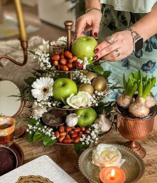 عکس سفره هفت سین ساده برای مدرسه