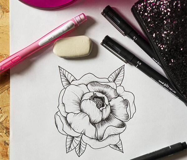 عکس گل ساده برای نقاشی
