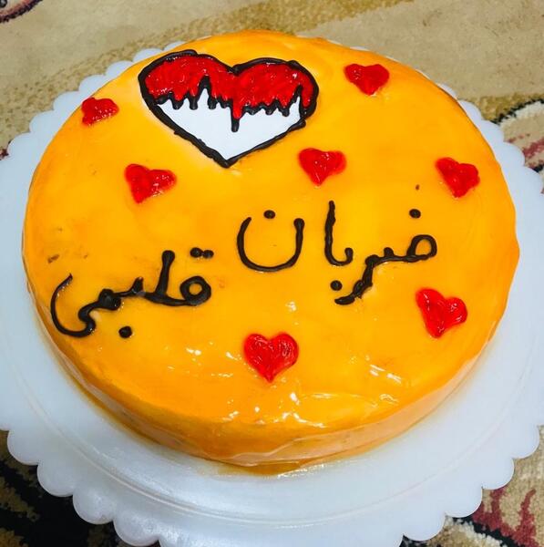 عکس کیک تولدت مبارک عشقم