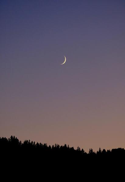 عکس آسمان شب ماه