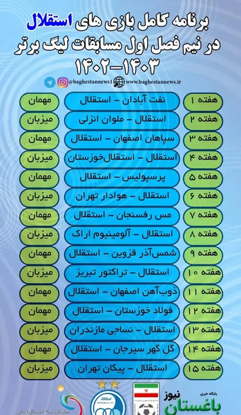 عکس لیگ برتر ایران ۱۴۰۲