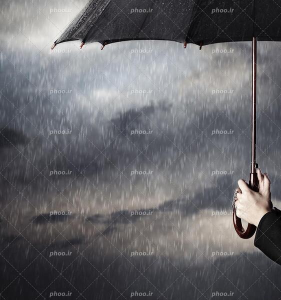 عکس آسمان ابری بارانی