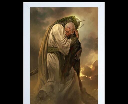 عکس امام حسین و حاج قاسم سلیمانی