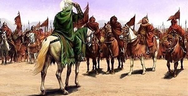 عکس جنگیدن امام حسین