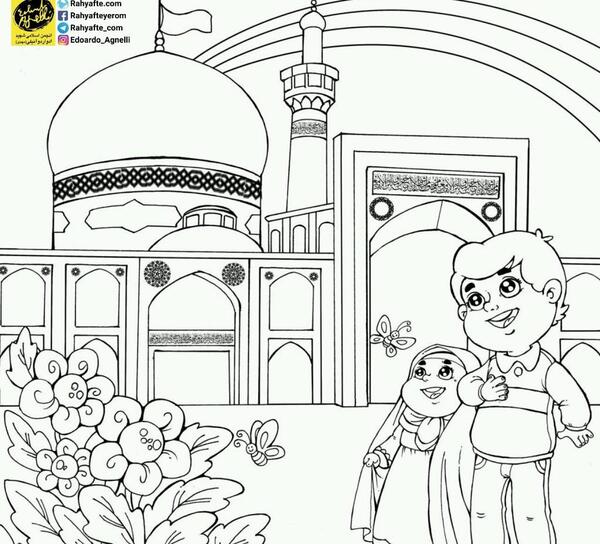 عکس نقاشی کودکانه شهادت امام حسین