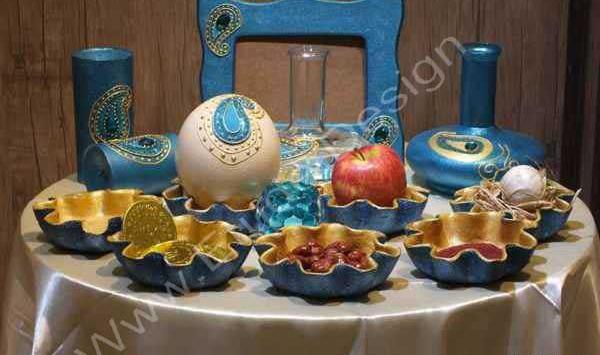 عکس سفره هفت سین در خانه روی زمین
