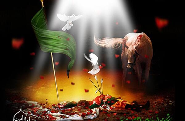 عکس جنگ امام حسین در کربلا