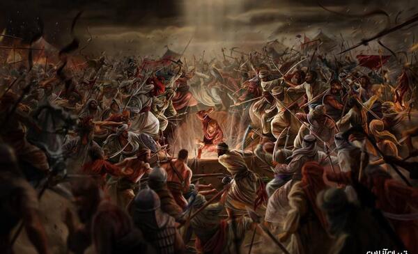 عکس جنگ امام حسین در کربلا