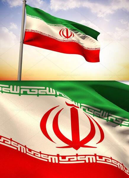 عکس پرچم ایران پس زمینه