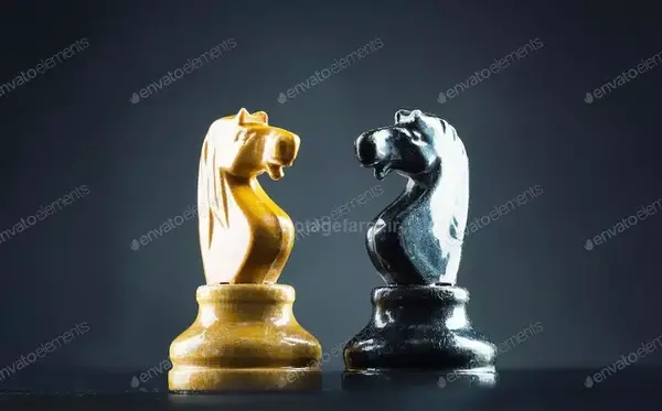 عکس حرکت اسب در شطرنج