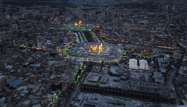 عکس هوایی میدان امام حسین تهران