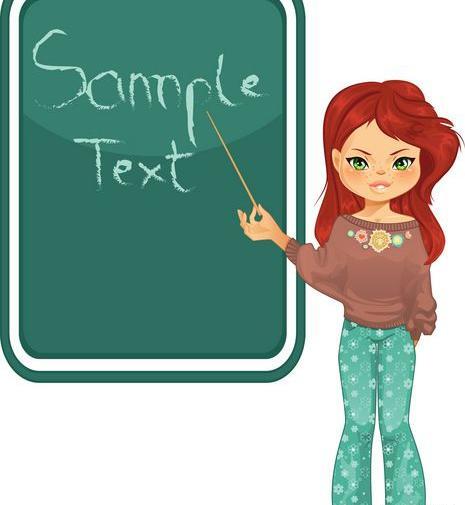 عکس تخته سیاه فانتزی دخترانه