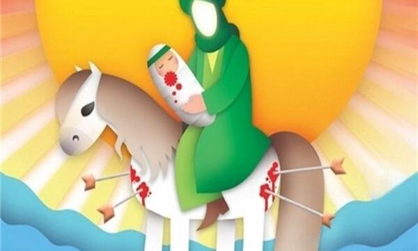 عکس اسب نقاشی امام حسین