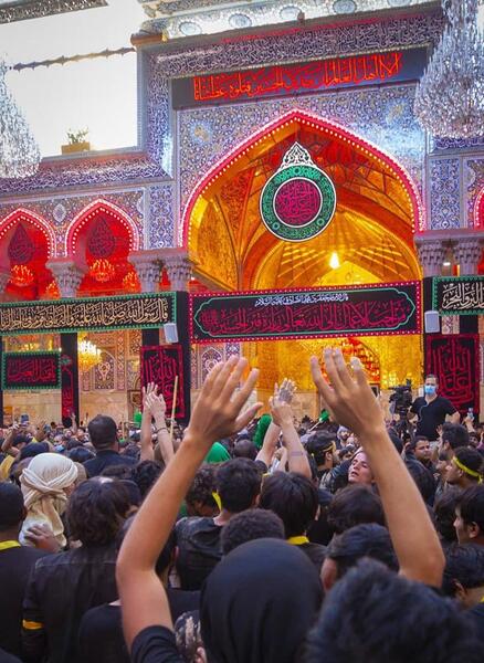 عکس نوشته وداع با حرم امام حسین