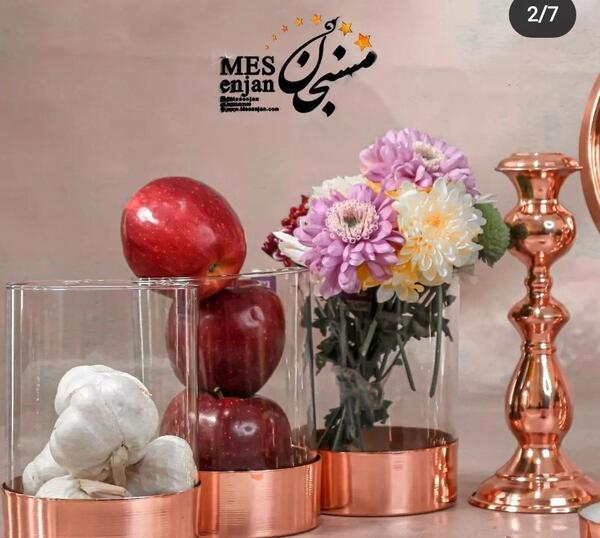 عکس سفره هفت سین با تنگ شیشه ای