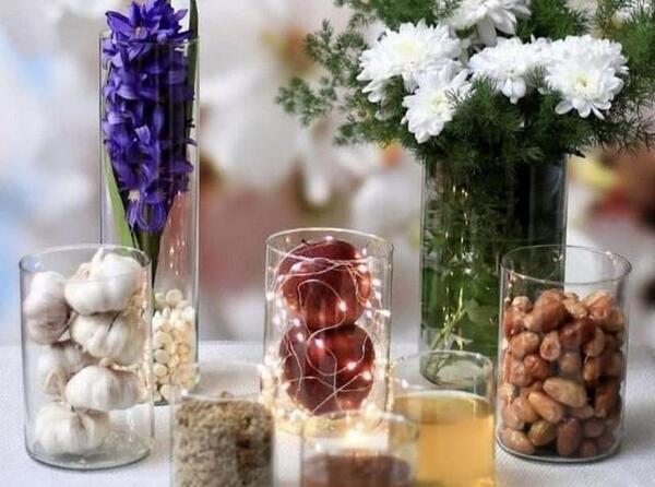 عکس سفره هفت سین با تنگ شیشه ای