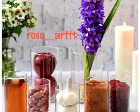 عکس سفره هفت سین با تنگ شیشه ای
