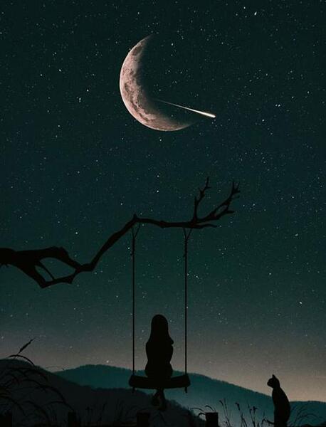 عکس اسمان در شب برای پروفایل