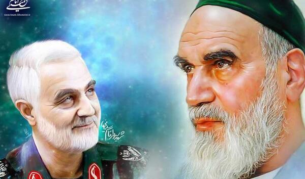 عکس سردار سلیمانی و امام زمان