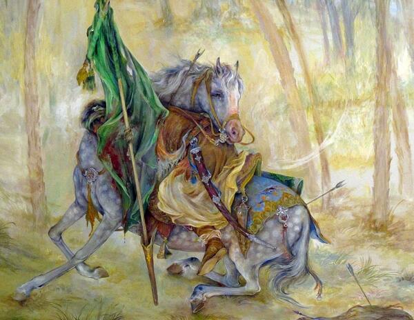 عکس نقاشی آهو محمود فرشچیان