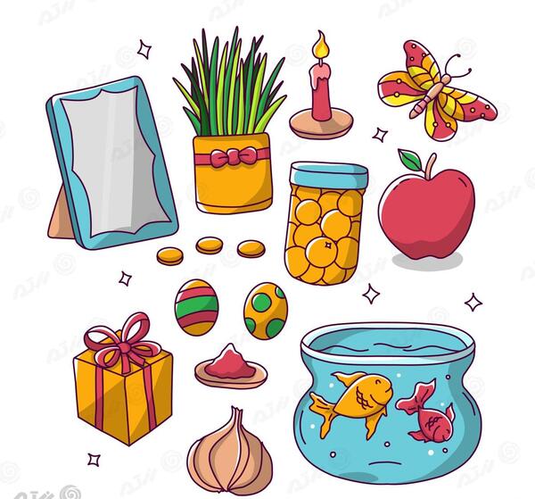 عکس گرافیکی سفره هفت سین