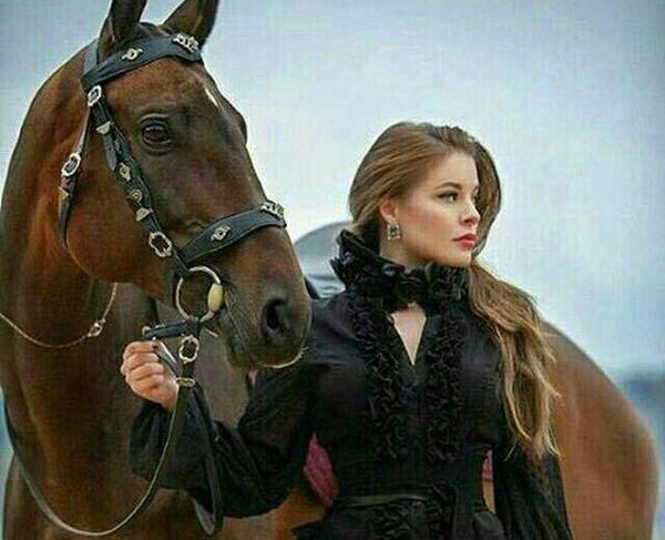 عکس اسب زیبا دختر