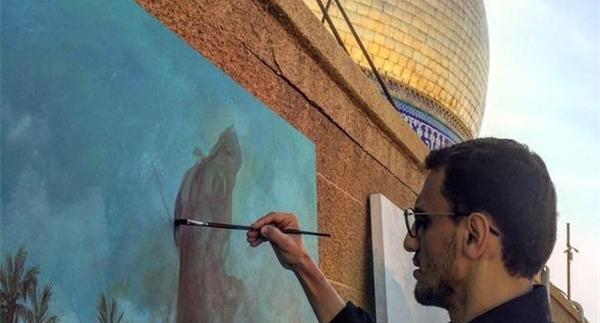 عکس گنبد امام حسین برای نقاشی